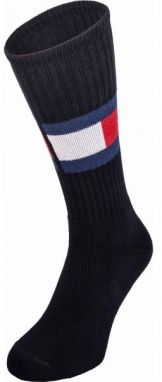 Tommy Hilfiger JEANS FLAG 1P Pánske ponožky, čierna, veľkosť
