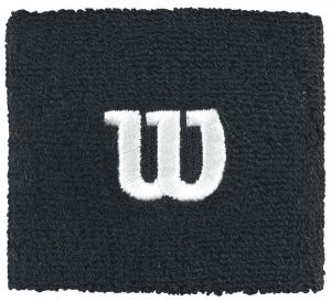 Wilson W WRISTBAND Tenisové potítko, čierna, veľkosť