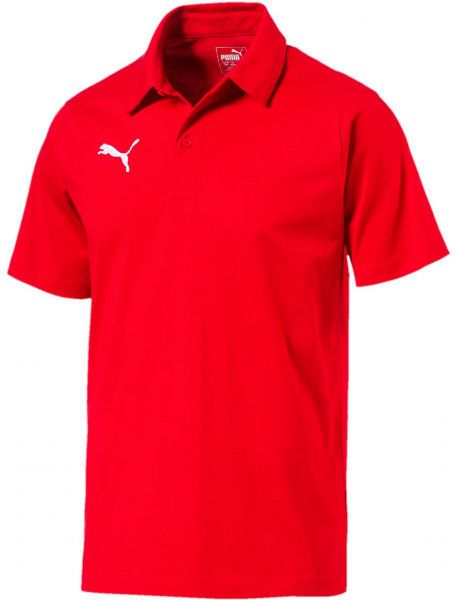 Puma LIGA CASUALS POLO Pánske tričko, červená, veľkosť