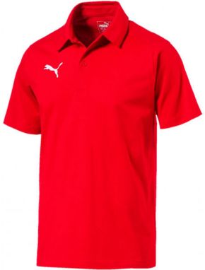 Puma LIGA CASUALS POLO Pánske tričko, červená, veľkosť