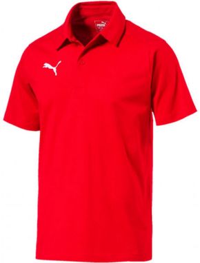 Puma LIGA CASUALS POLO Pánske tričko, červená, veľkosť