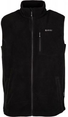 Hi-Tec HANTY FLEECE VEST HANTY FLEECE VEST - Pánska fleecová vesta, čierna, veľkosť