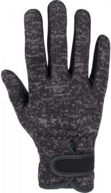 Willard KETS Dámske rukavice z pleteného flísu, tmavo sivá, veľkosť