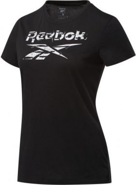 Reebok TE GRAPHIC TEE STACK LOGO Dámske tričko, čierna, veľkosť