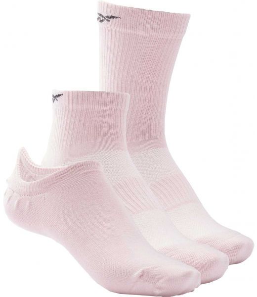 Reebok TE ALL PURPOSE SOCK 3P Ponožky, ružová, veľkosť