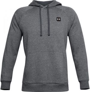 Under Armour UA RIVAL FLEECE HOODIE Pánska mikina, tmavo sivá, veľkosť