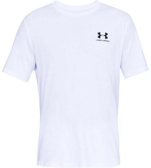 Under Armour SPORTSTYLE LEFT CHEST SS Pánske tričko, biela, veľkosť XXL