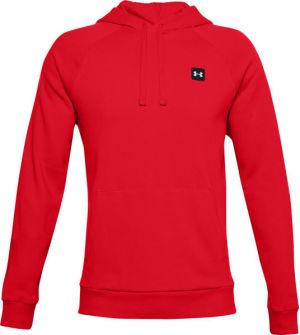 Under Armour UA RIVAL FLEECE HOODIE Pánska mikina, červená, veľkosť