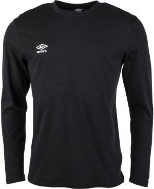 Umbro FW SMALL LOGO LS TEE Pánske tričko, čierna, veľkosť