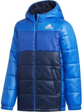 adidas YK J SYNTHETIC Juniorská zimná bunda, modrá, veľkosť