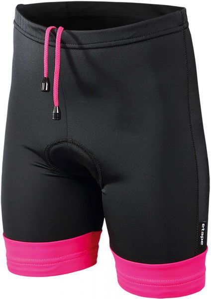 Etape JUNIOR Detské cyklistické šortky, čierna, veľkosť 116-122