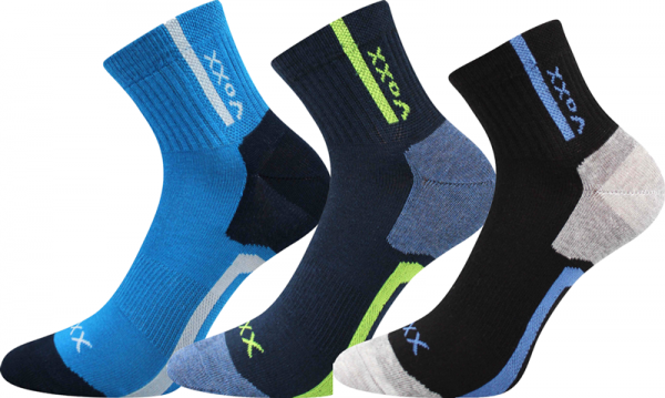 VoXX MAXTERIK Detské  ponožky, čierna, veľkosť 17-19