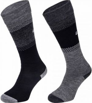 Eisbär SKI COMFORT 2 PACK Dámske členkové ponožky, tmavo sivá, veľkosť 43-46