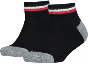 Tommy Hilfiger KIDS ICONIC SPORTS QUARTER 2P Detské  ponožky, čierna, veľkosť