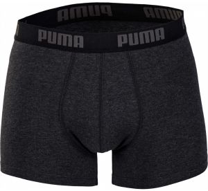 Puma BASIC BOXER 2P Pánske boxerky, čierna, veľkosť