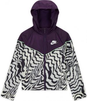 Nike SPORTSWEAR WINDRUNNER Dievčenská bunda, fialová, veľkosť