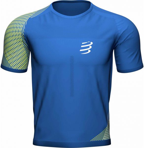 Compressport PERFORMANCE SS TSHIRT M Pánske bežecké tričko, modrá, veľkosť