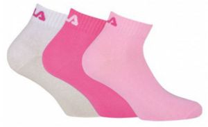 Fila QUARTER PLAIN SOCKS 3P Ponožky, ružová, veľkosť