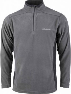 Columbia KLAMATH RANGE II HALF ZIP Pánska outdoorová mikina, sivá, veľkosť