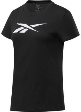 Reebok TRAINING ESSENTIALS VECTOR GRAPHIC TEE Dámske tričko, čierna, veľkosť