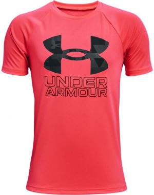 Under Armour TECH HYBRID PRT FILL Chlapčenské tričko, červená, veľkosť