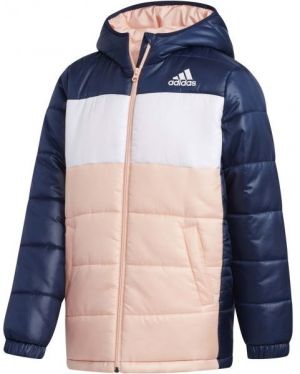 adidas YK J SYNTHETIC Juniorská zimná bunda, tmavo modrá, veľkosť