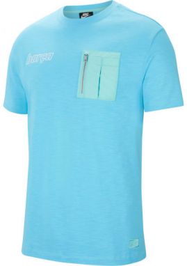 Nike FCB M NSW ME TOP SS Pánske tričko, svetlomodrá, veľkosť