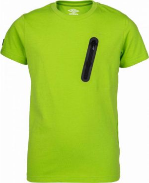 Umbro HARI Chlapčenské polo tričko s krátkym rukávom, zelená, veľkosť 116-122