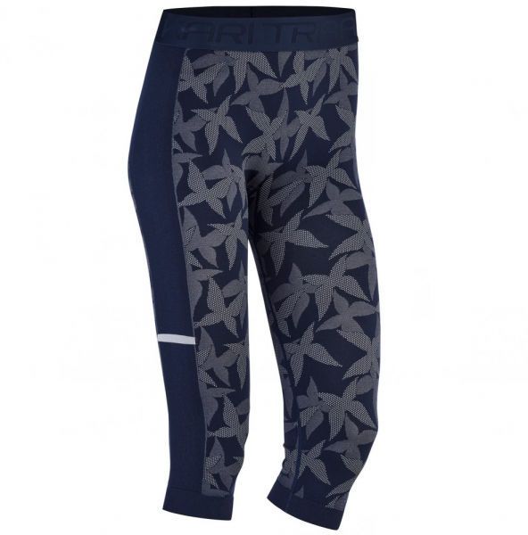 KARI TRAA BUTTERFLY CAPRI Dámske bežecké legíny, tmavo modrá, veľkosť XS/S