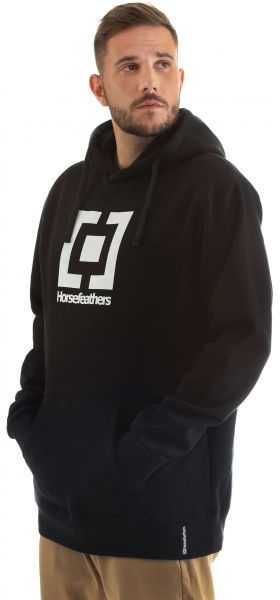 Horsefeathers LEADER SWEAT SHIRT Pánska mikina, čierna, veľkosť