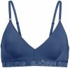 Tmavomodrá športová podprsenka Seasonal Solid Triangle Bra galéria