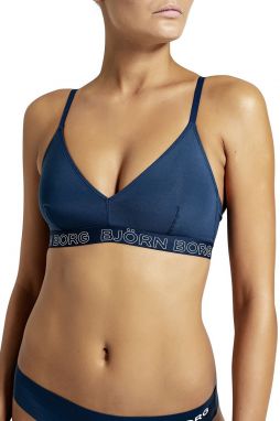 Tmavomodrá športová podprsenka Seasonal Solid Triangle Bra