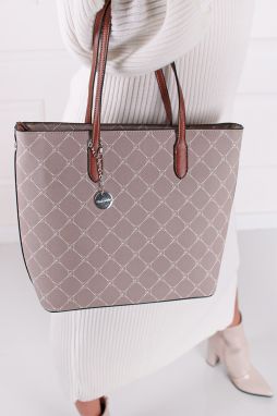 Béžová shopper kabelka 30107