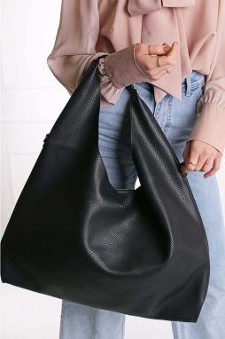 Čierna kabelka na rameno Finna Hobo Bag