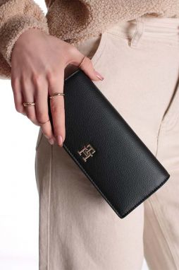 Čierna peňaženka TH Casual Large Monogram Wallet