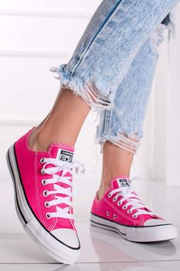 Fuchsiové nízke tenisky Chuck Taylor All Star Seasonal Color