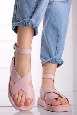 Ružové platformové sandále Marani