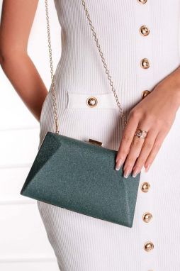 Zelená spoločenská clutch kabelka Ariadne