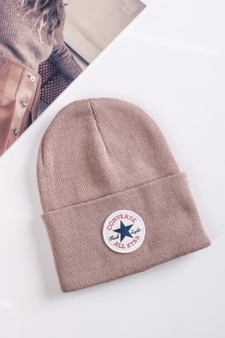 Svetlohnedá čiapka Chuck Patch Beanie