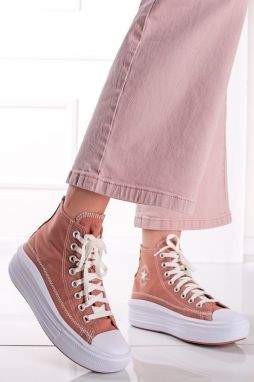 Staroružové vysoké tenisky na platforme Chuck Taylor All Star Move Crafted Hi