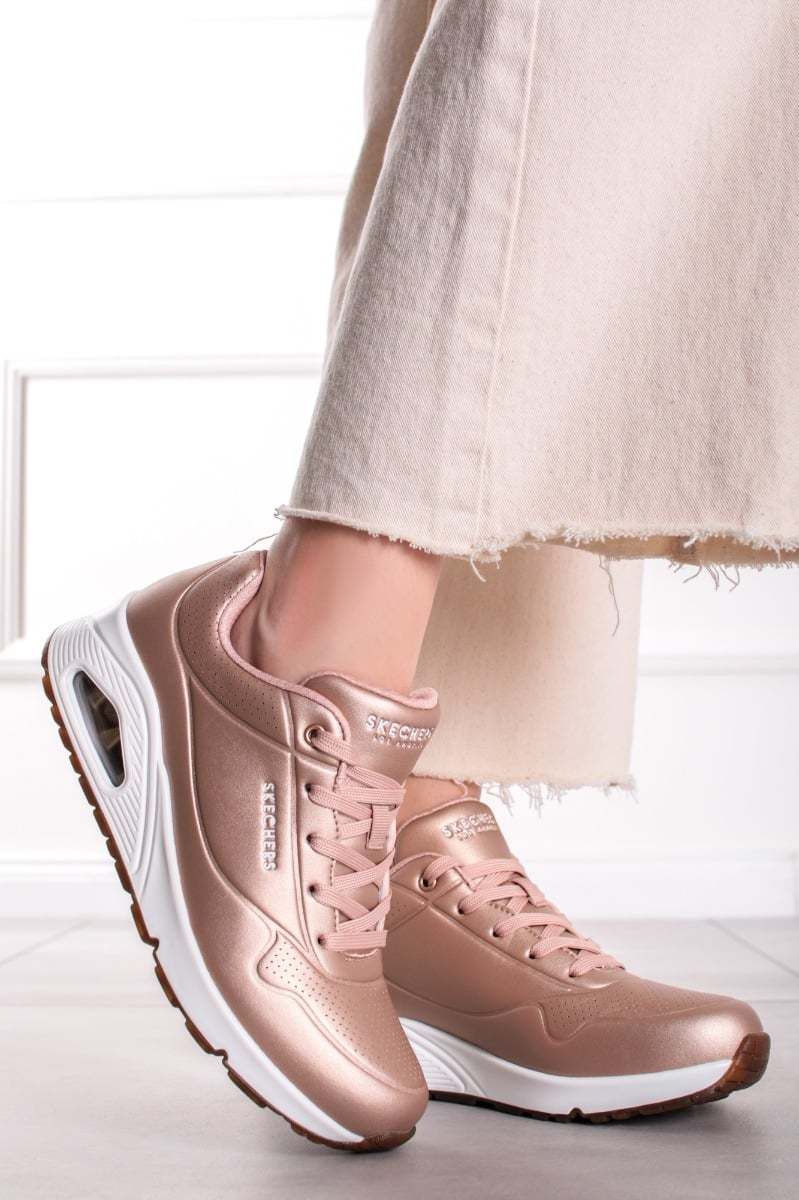 Ružovozlaté nízke tenisky Uno - Rose Bold