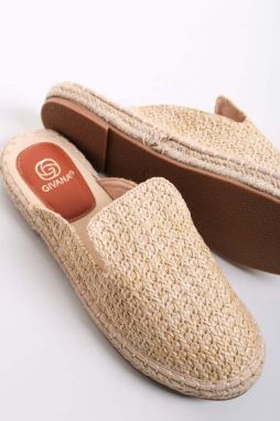 Béžové mules šľapky Iris