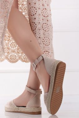 Béžové espadrilly Talia