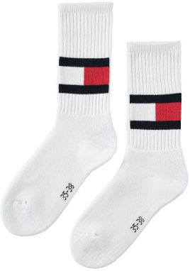 Biele ponožky Jeans Flag