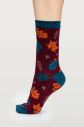Viacfarebné ponožky v darčekovej krabičke Autumn Leaves Sock Box - štvorbalenie galéria