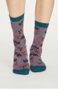 Tyrkysovo-sivé ponožky Love Bird Socks galéria
