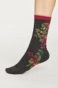 Sivo-bordové ponožky Blooms Socks In A Bag galéria