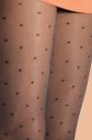 Čierne bodkované tehotenské pančuchy Plumetis Tights 30DEN galéria