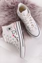 Biele vysoké plátené tenisky Chuck Taylor All Star Hi galéria