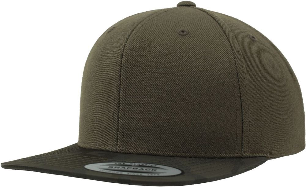 Flexfit Čiapka 'Camo Visor'  olivová